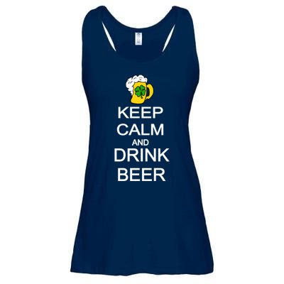 Keep Calm And Drink Beer St. Patrick's Day Ladies Essential Flowy Tank