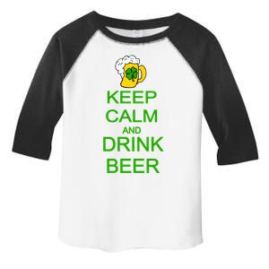 Keep Calm And Drink Beer St. Patrick's Day Toddler Fine Jersey T-Shirt