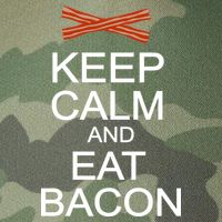Keep Calm And Eat Bacon Legacy Tie Dye Trucker Hat