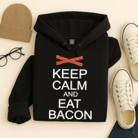 Keep Calm And Eat Bacon Hoodie