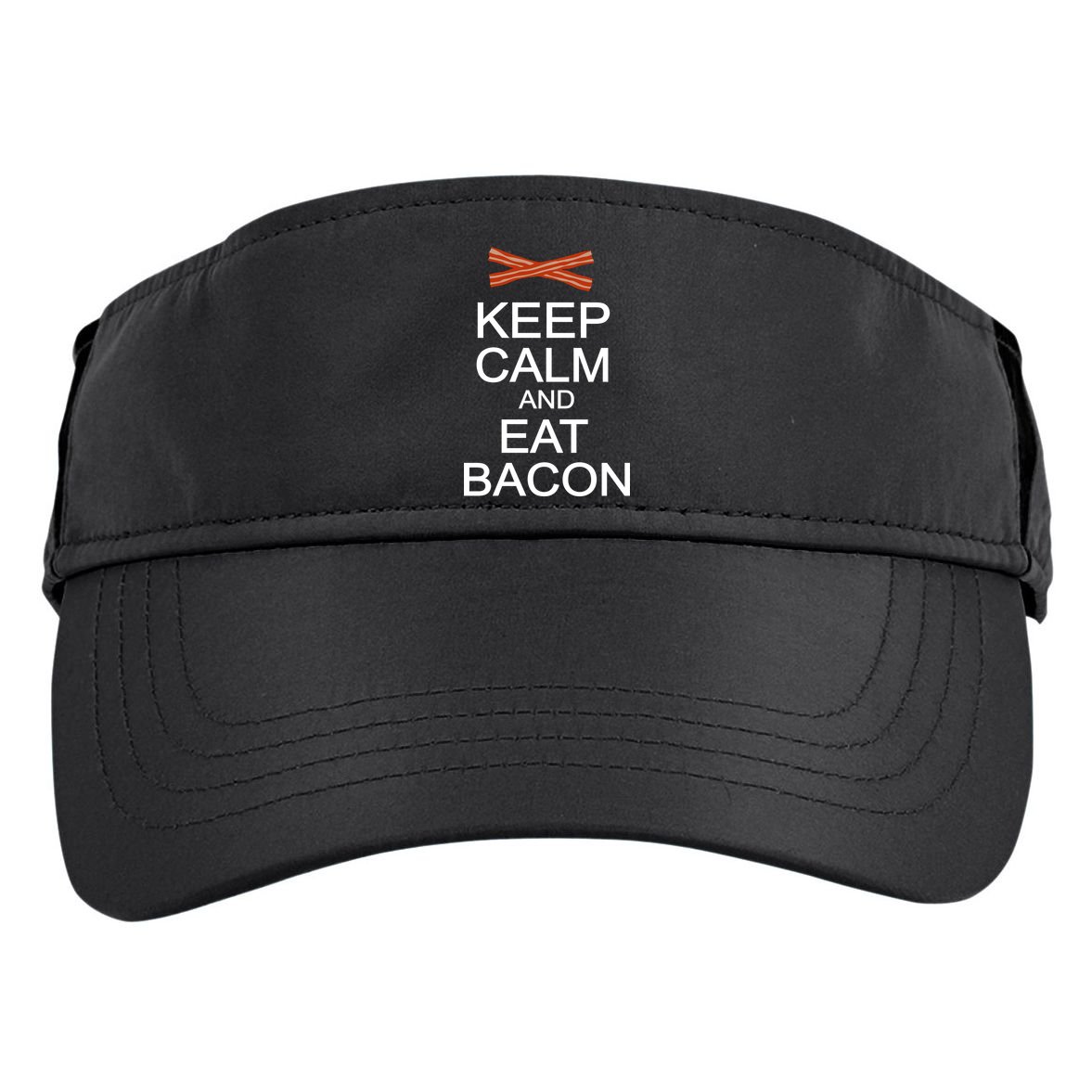 Keep Calm And Eat Bacon Adult Drive Performance Visor