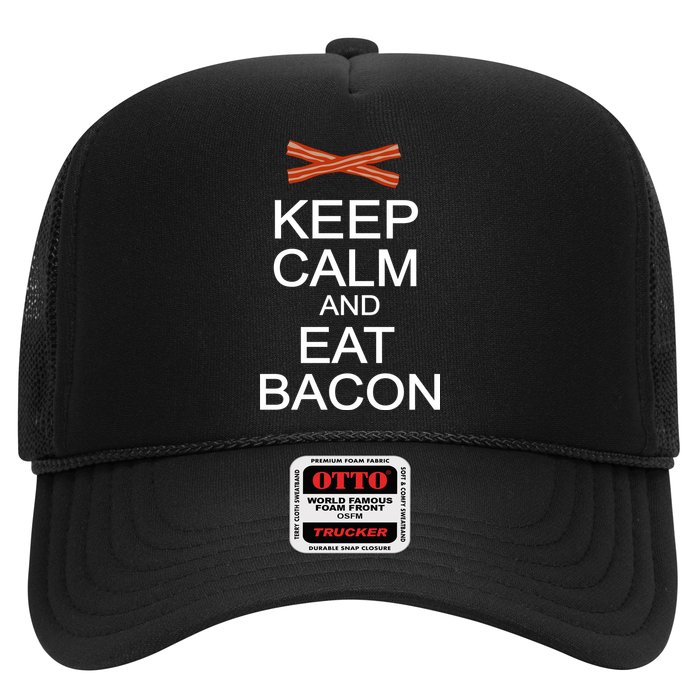 Keep Calm And Eat Bacon Trucker Hat
