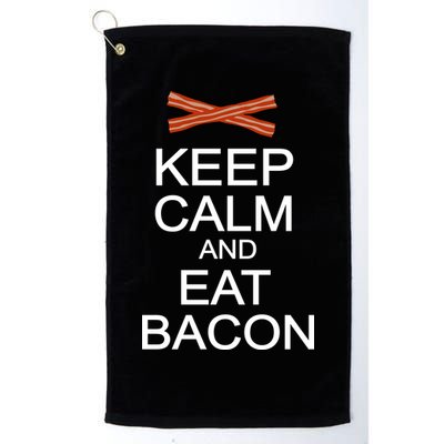 Keep Calm And Eat Bacon Golf Towel