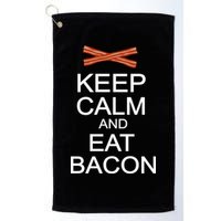 Keep Calm And Eat Bacon Golf Towel