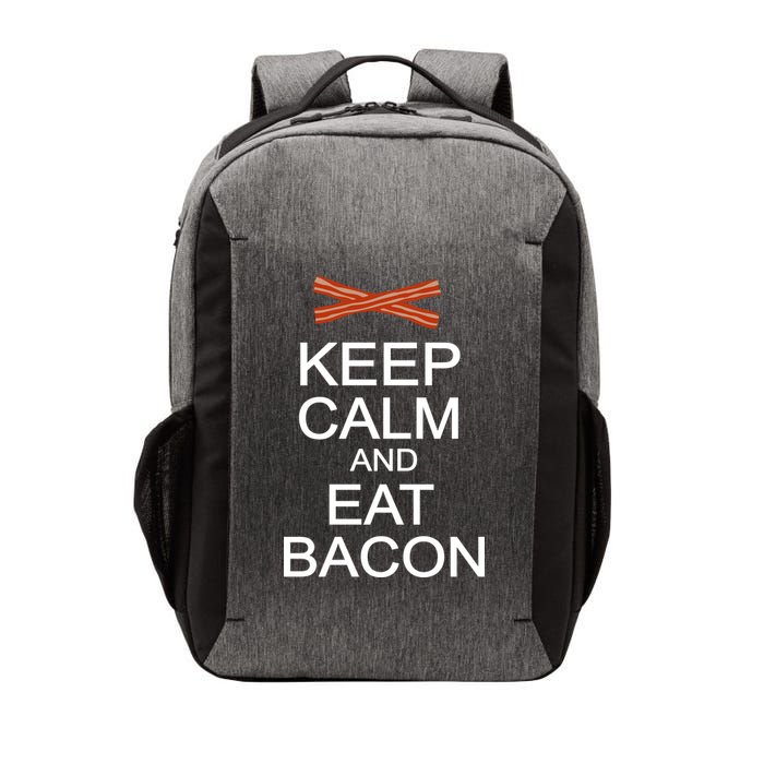 Keep Calm And Eat Bacon Vector Backpack
