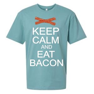 Keep Calm And Eat Bacon Sueded Cloud Jersey T-Shirt