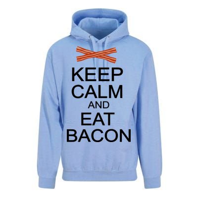 Keep Calm And Eat Bacon Unisex Surf Hoodie