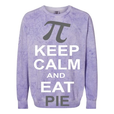 Keep Calm And Eat Pie Colorblast Crewneck Sweatshirt