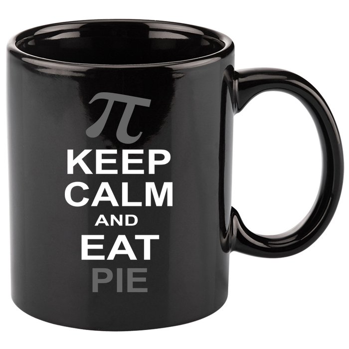 Keep Calm And Eat Pie 11oz C Handle Ceramic Mug