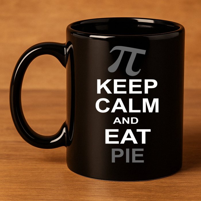 Keep Calm And Eat Pie 11oz C Handle Ceramic Mug