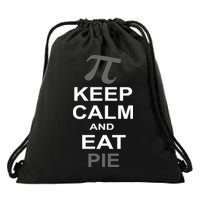 Keep Calm And Eat Pie Drawstring Bag