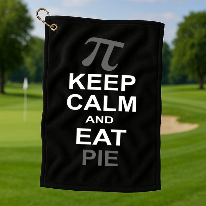 Keep Calm And Eat Pie Golf Towel