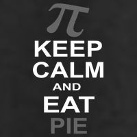 Keep Calm And Eat Pie Golf Towel