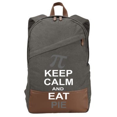 Keep Calm And Eat Pie Cotton Canvas Backpack