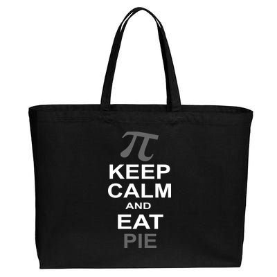 Keep Calm And Eat Pie Cotton Canvas Jumbo Tote