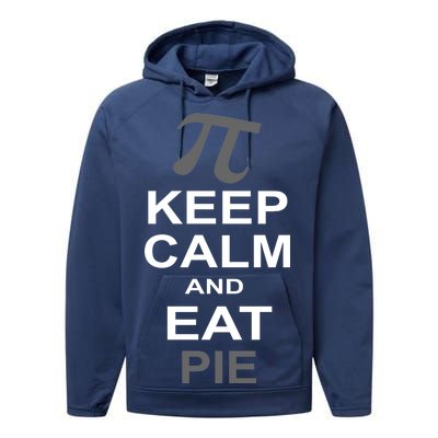 Keep Calm And Eat Pie Performance Fleece Hoodie