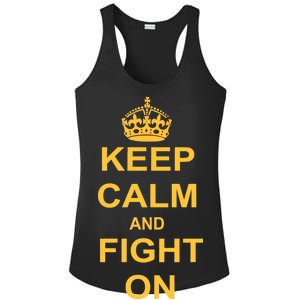 Keep Calm And Fight On Ladies PosiCharge Competitor Racerback Tank