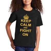 Keep Calm And Fight On Kids T-Shirt