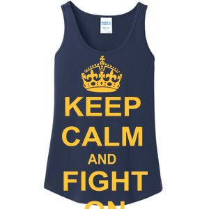 Keep Calm And Fight On Ladies Essential Tank