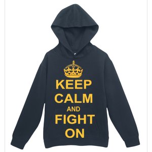 Keep Calm And Fight On Urban Pullover Hoodie