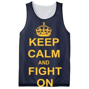 Keep Calm And Fight On Mesh Reversible Basketball Jersey Tank