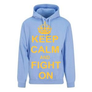 Keep Calm And Fight On Unisex Surf Hoodie