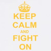 Keep Calm And Fight On Garment-Dyed Sweatshirt