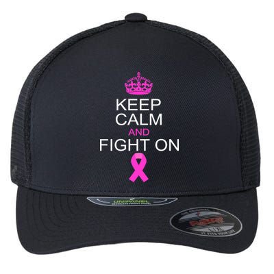 Keep Calm And Fight On Support Flexfit Unipanel Trucker Cap