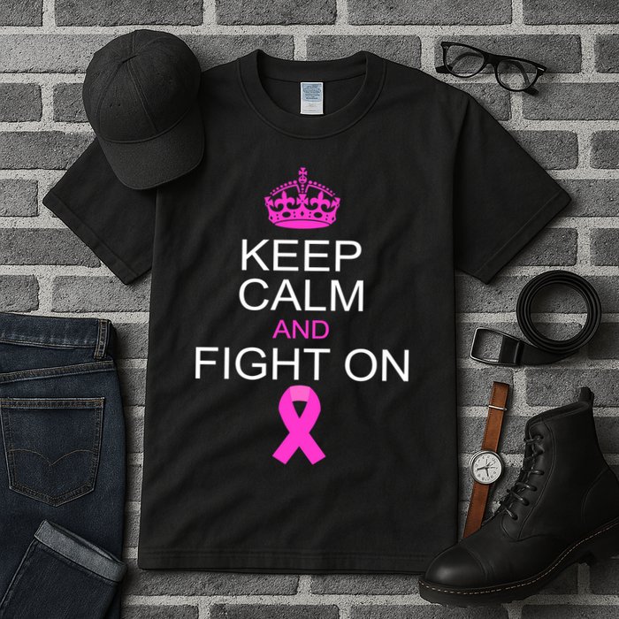 Keep Calm And Fight On Support Tall T-Shirt