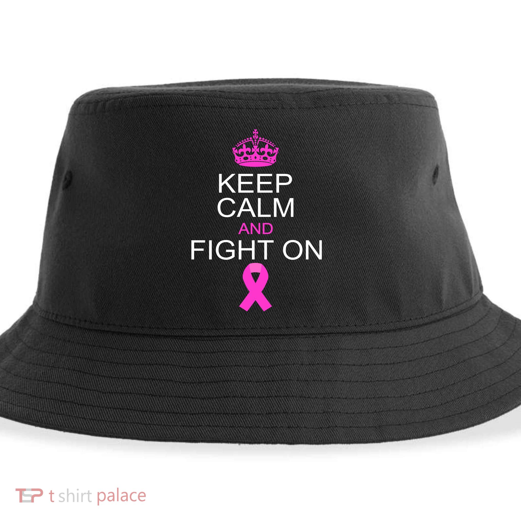 Keep Calm And Fight On Support Sustainable Bucket Hat