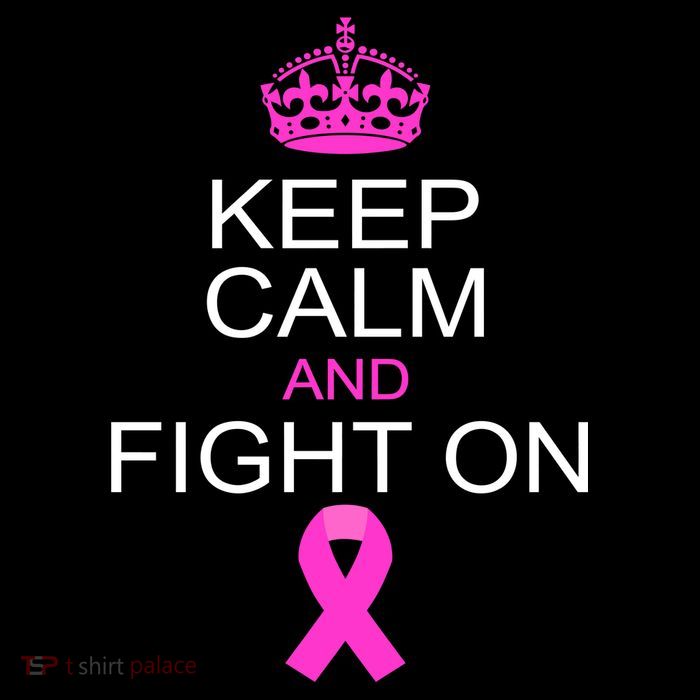 Keep Calm And Fight On Support Button