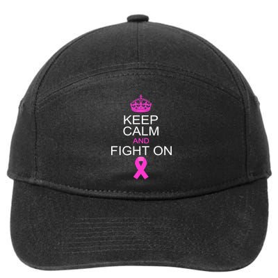Keep Calm And Fight On Support 7-Panel Snapback Hat