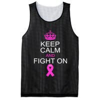 Keep Calm And Fight On Support Mesh Reversible Basketball Jersey Tank