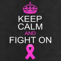 Keep Calm And Fight On Support Golf Towel