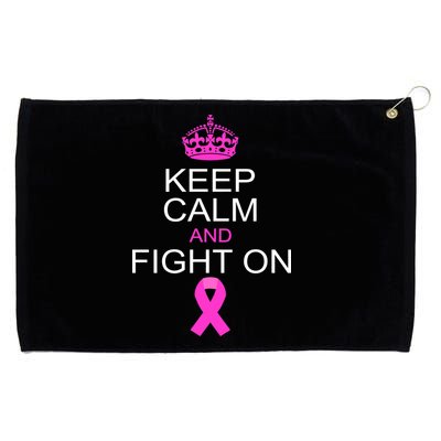 Keep Calm And Fight On Support Grommeted Golf Towel