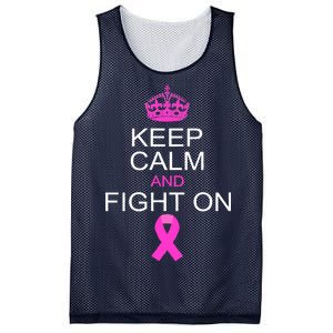 Keep Calm And Fight On Support Mesh Reversible Basketball Jersey Tank