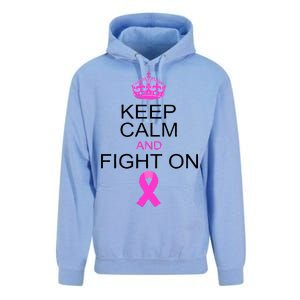 Keep Calm And Fight On Support Unisex Surf Hoodie