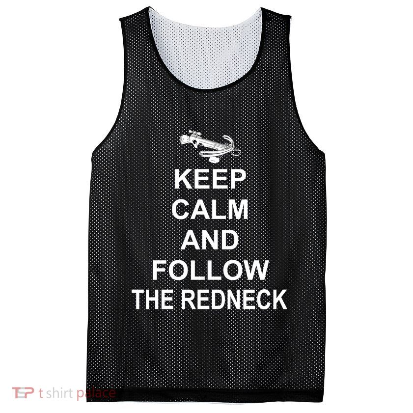 Keep Calm and Follow The Redneck Mesh Reversible Basketball Jersey Tank
