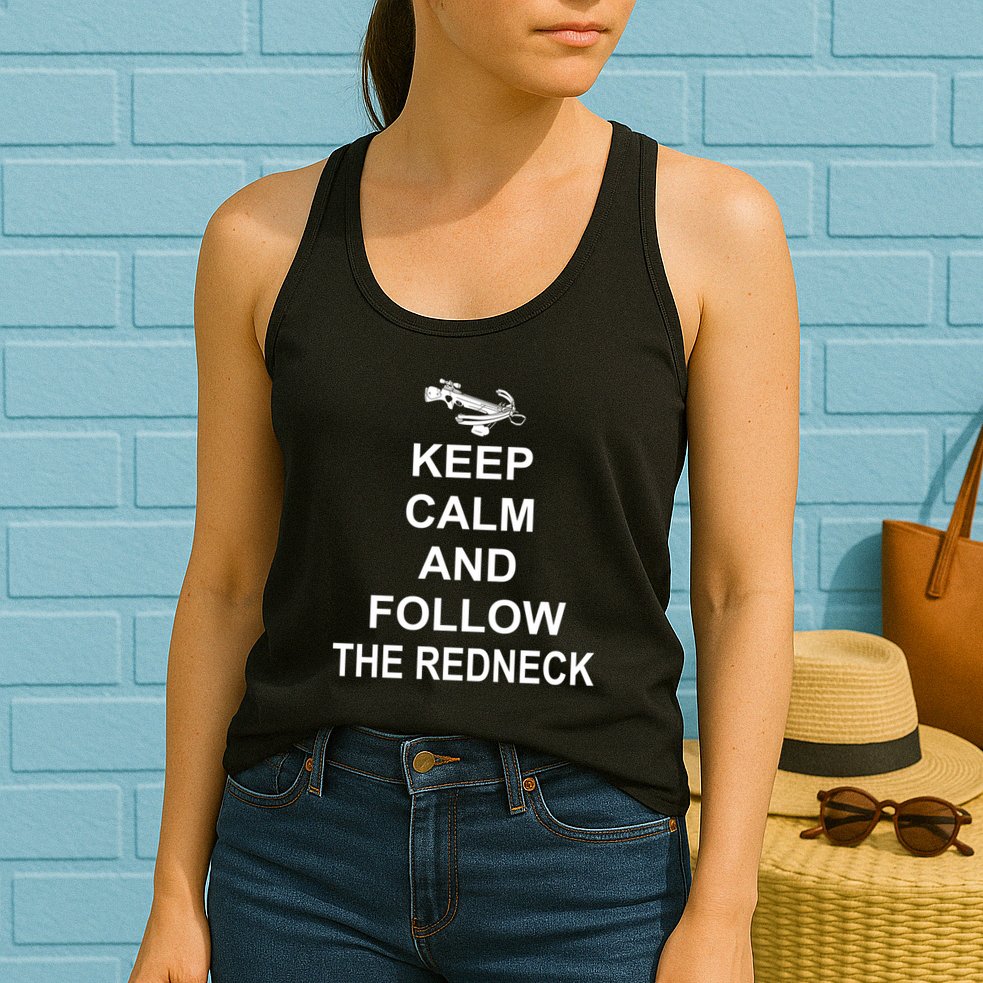 Keep Calm and Follow The Redneck Womens Tank Top