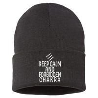 Keep Calm And Forbidden Chakra Monk FF14 Sustainable Knit Beanie