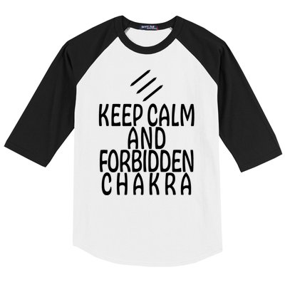 Keep Calm And Forbidden Chakra Monk FF14 Baseball Sleeve Shirt