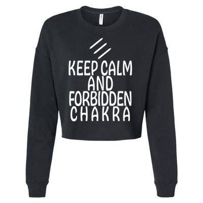 Keep Calm And Forbidden Chakra Monk FF14 Cropped Pullover Crew