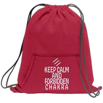 Keep Calm And Forbidden Chakra Monk FF14 Sweatshirt Cinch Pack Bag