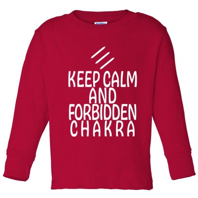 Keep Calm And Forbidden Chakra Monk FF14 Toddler Long Sleeve Shirt