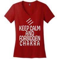 Keep Calm And Forbidden Chakra Monk FF14 Women's V-Neck T-Shirt