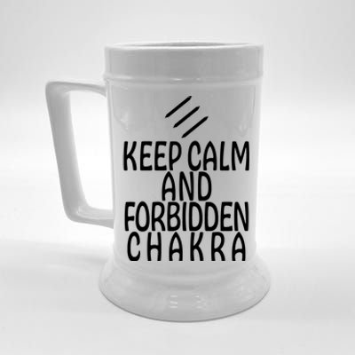 Keep Calm And Forbidden Chakra Monk FF14 Beer Stein