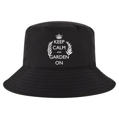 Keep Calm And Garden On Cool Comfort Performance Bucket Hat