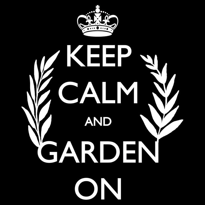 Keep Calm And Garden On USA-Made Doggie Bandana