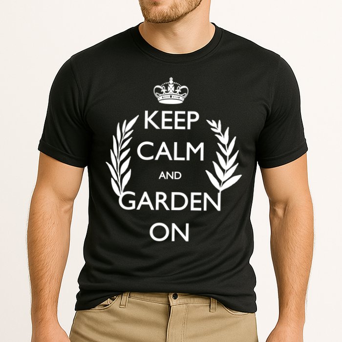 Keep Calm And Garden On Cooling Performance Crew T-Shirt