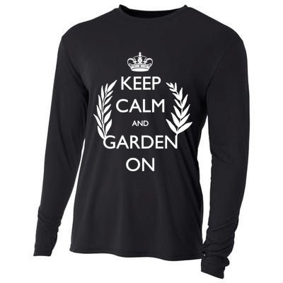 Keep Calm And Garden On Cooling Performance Long Sleeve Crew